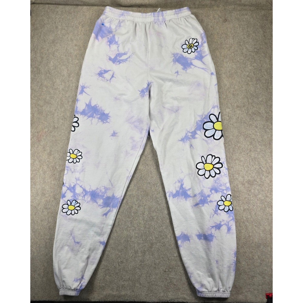 By Samii Ryan BSR Purple Tie Dye Daisy Sweatpants Joggers Large